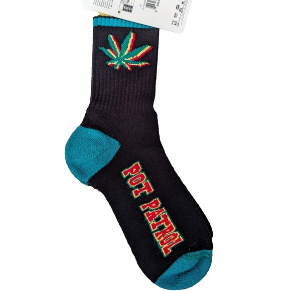 NWT FBF Originals - Pot Patrol Novelty Crew Socks Men's‎ Size Large - Picture 7 of 12